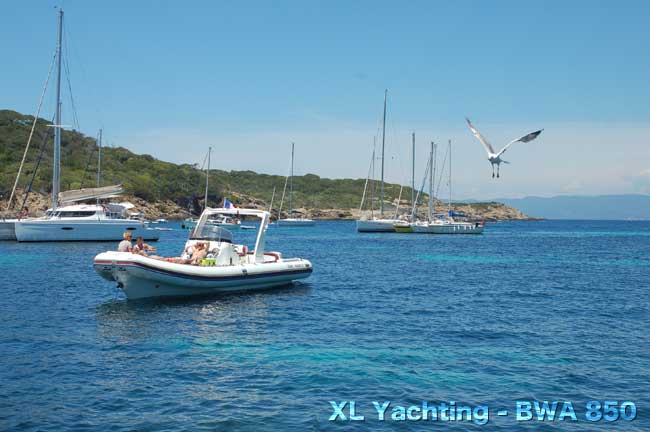 Location de bateau à Giens pour Porquerolles BWA 850