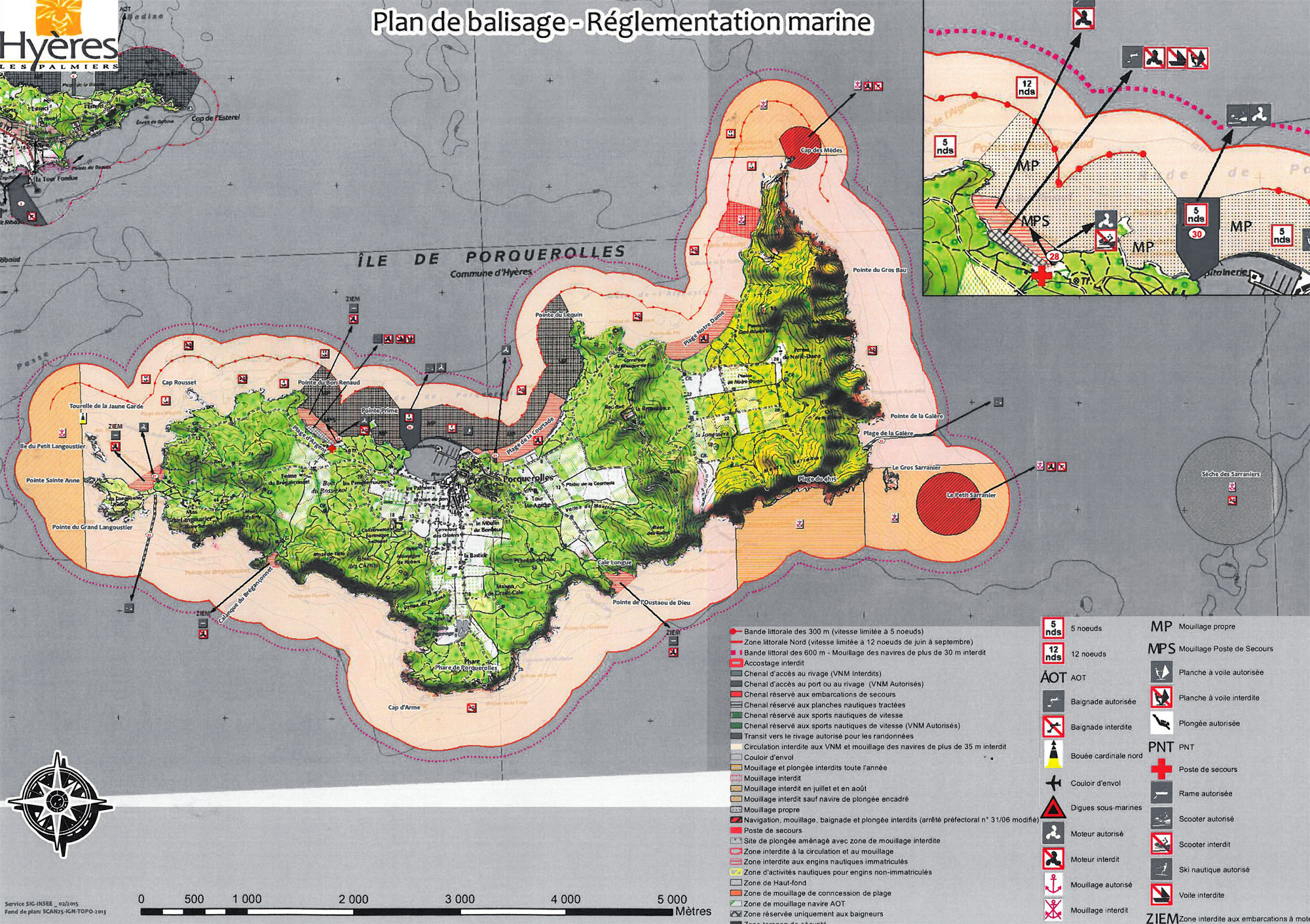 Plan de balisage porquerolles